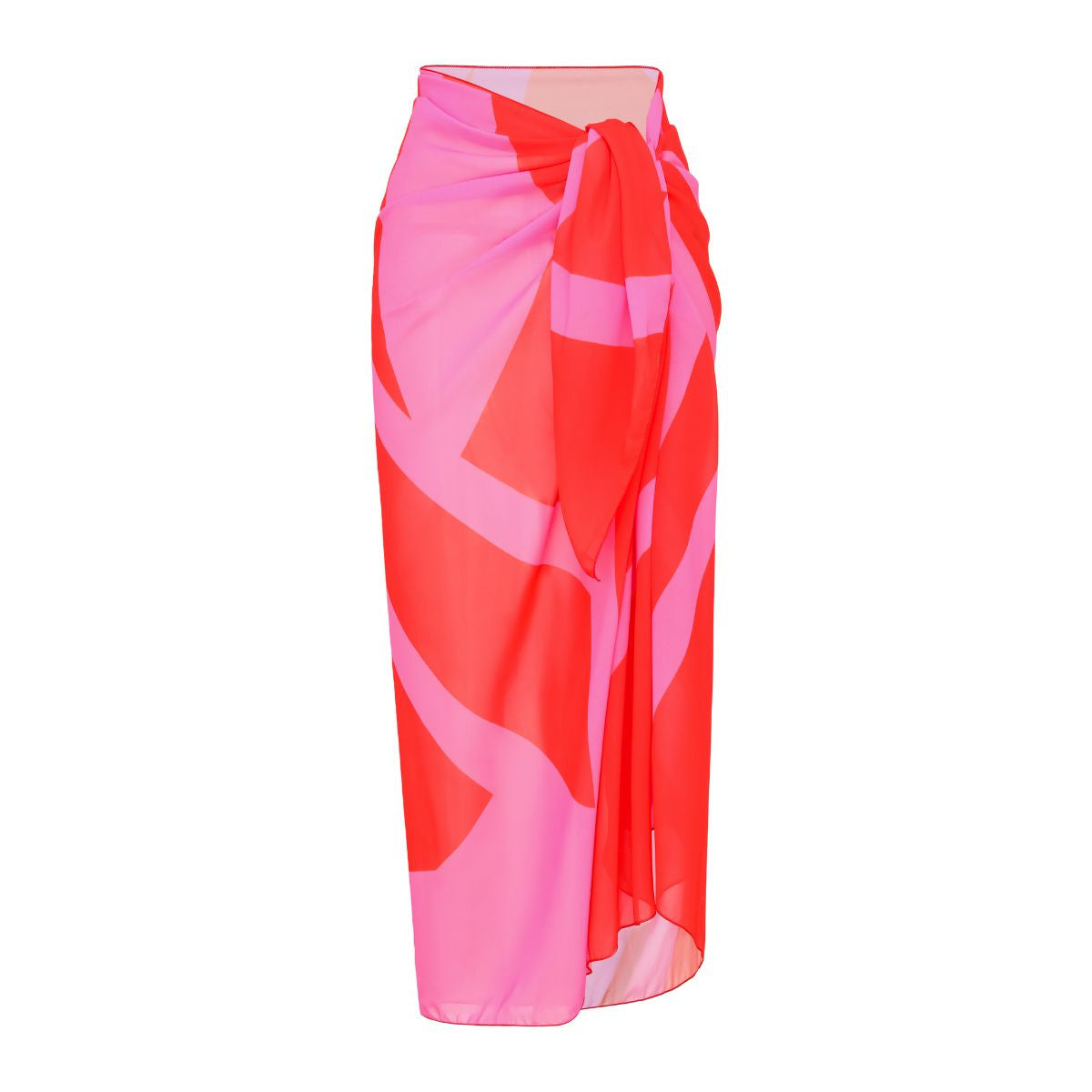Zip-Up Full Sleeves Monokini with Sarong